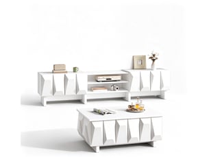Meuble tv coloris blanc    Morn Vibe