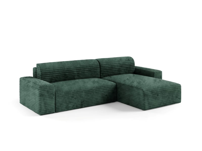  Canapé d’angle coco l avec fonction de couchage couleur : tilia 39  - Conforama C