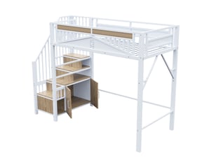 Lit simple 90x200 cm    coloris blanc