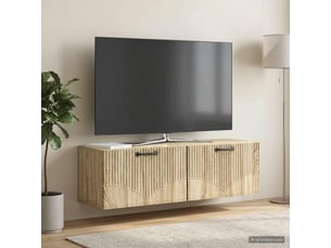 Meuble tv coloris marron 98 cm   