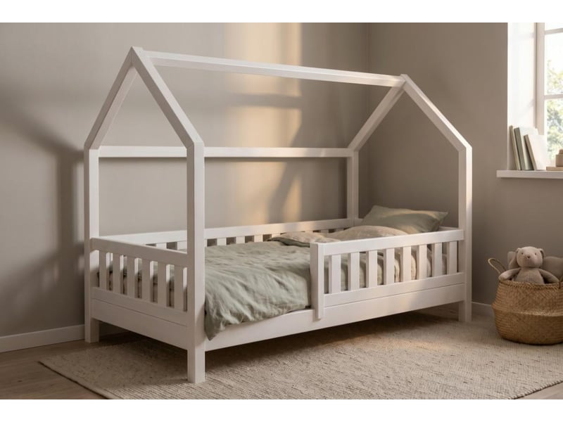  Yappytrygg - lit cabane 160x80 cm - blanc 4754010385911 - Conforama B