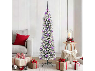 Sapin de noël artificiel, arbre de noël blanc 150 cm pvc, métal et plastique shl6270