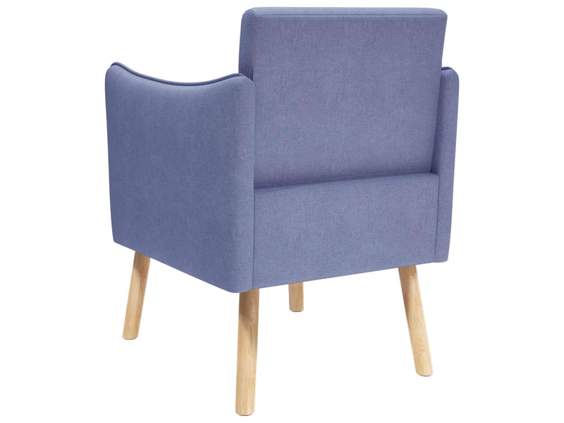  Vidaxl chaise d'appoint bleu denim tissu  - Conforama E
