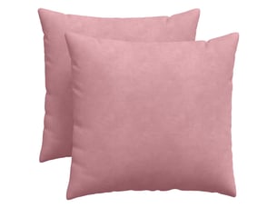 Lot de 2 coussins de canapé, coussins décoratifs rose 50 x 50 cm cf59149