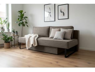 Canapé nomi 3 places tissu faro 21 marron
