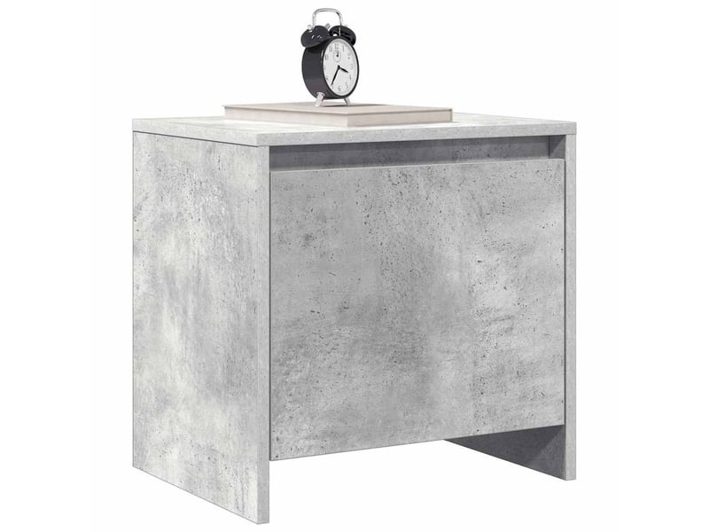  Lot de 2 tables de chevet - cabinet de chevet - table de nuit gris béton 45x34x44,5cm bois d’ingénierie  - Conforama C