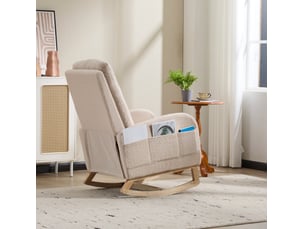 Fauteuil fixe  MIVRAY  Tissu beige