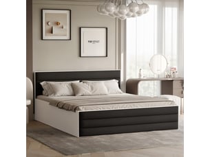 Lit coffre 160x200 cm IDOHOME VANTAGE coloris noir
