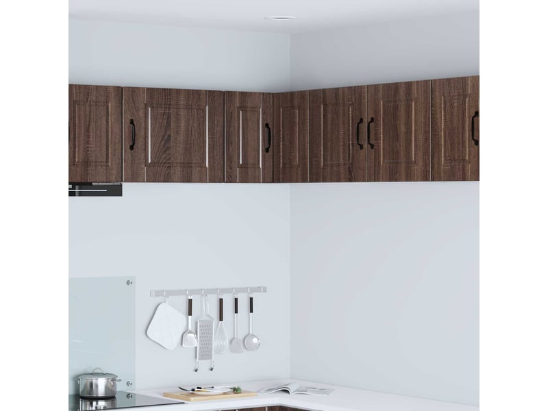  Meuble mural de cuisine, armoire d'angle cuisine porto chêne brun 57x57x40cm  - Conforama B