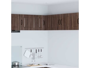 Meuble mural de cuisine, armoire d'angle cuisine porto chêne brun 57x57x40cm