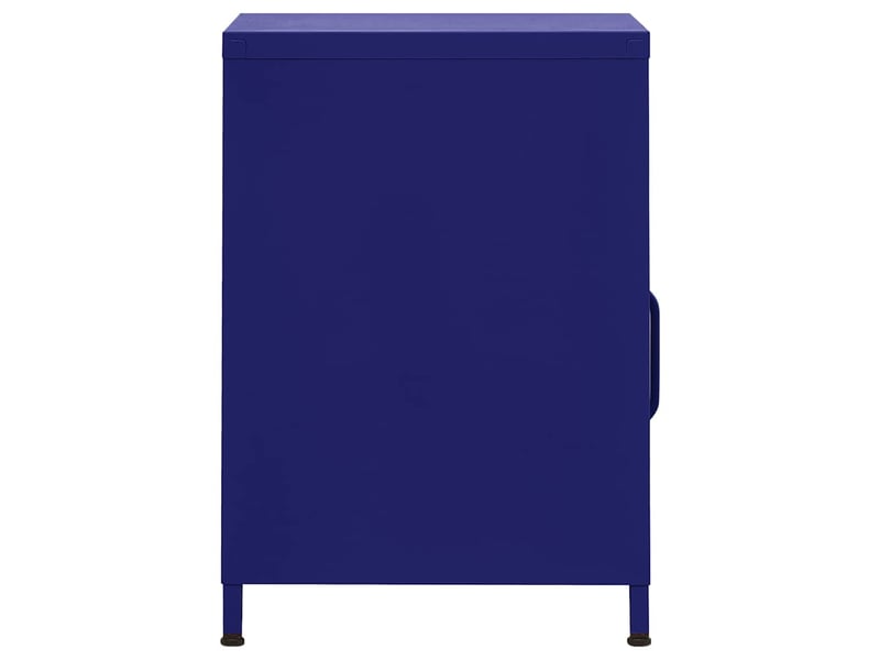  Table de chevet - cabinet de chevet - table de nuit bleu marine 35x35x51 cm acier  - Conforama C