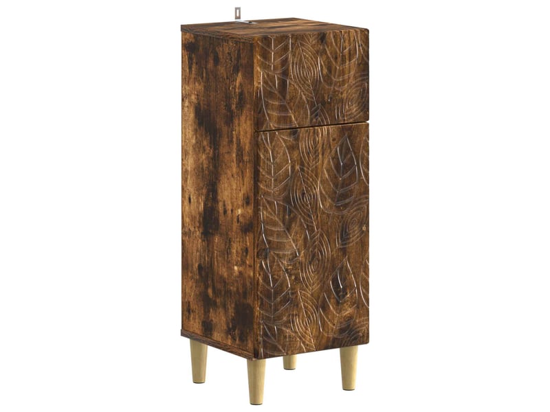 Ensemble de meuble de salle de bain 3 pièces delft chêne fumé cf63380 - Conforama C