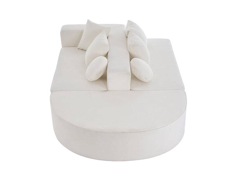  Canapé modulable, canapé de salon – sans cadre, en tissu chenille, sans montage, style cloud  - Conforama B