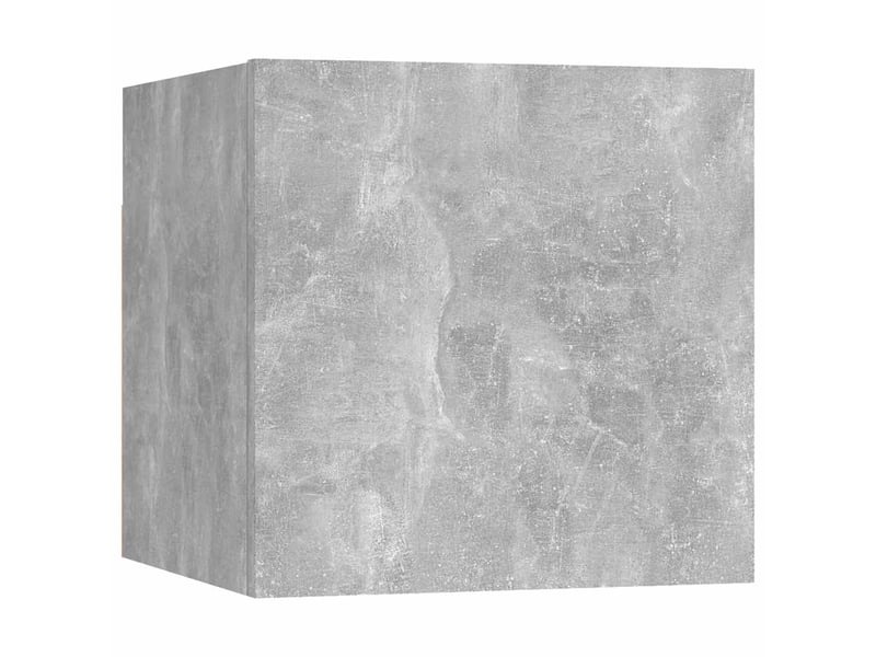  Ensemble de meubles tv 6 pcs gris béton bois d'ingénierie shl7628  - Conforama E