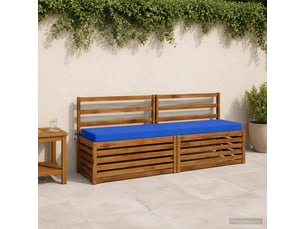 Lot de 2 coussins de banc, coussins d'assise soest 100 % polyester bleu royal cf57144