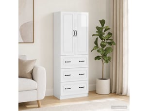 Armoire     <strong></strong> <strong></strong> coloris blanc largeur 66 cm
