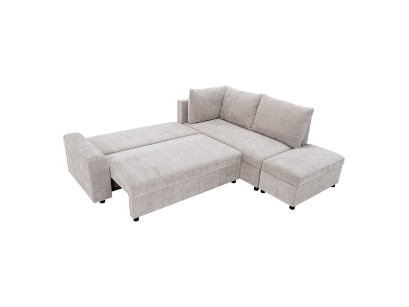  Canapé d'angle beige convertible 3 place  - Conforama L