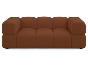 Selsey hollme - canapé - 190 cm - velours cuivre