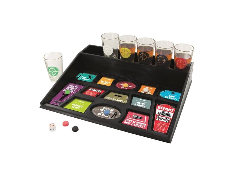  Jeu à boire 6 shooters à gages 27cm multicolore  - Conforama C