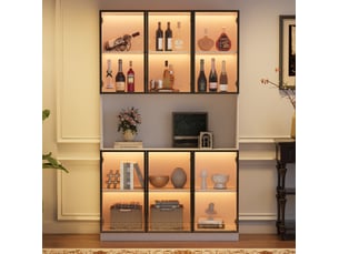 Vitrine coloris blanc VIVRYN - 120 cmx200 cm