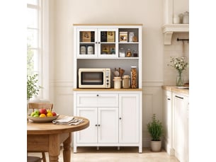 Buffet 5 porte(s) 1 tiroir(s)   coloris blanc