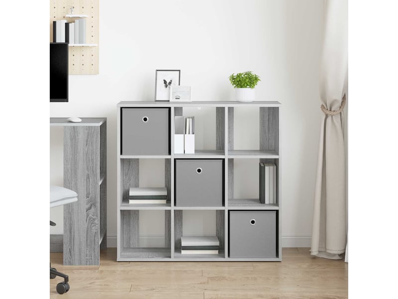  Buffet - bahut - meuble de rangement gris sonoma 88,5 x 29 x 84,5 cm  - Conforama D