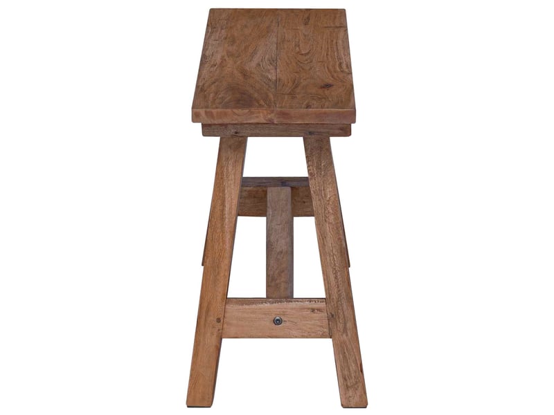  Banc d'entrée, banc d'intérieur naturel 92x23,5x45,5 cm bois massif d'acajou  - Conforama E