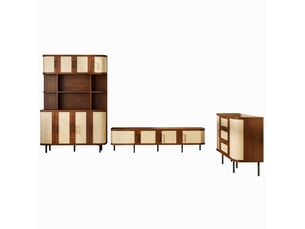 Meuble tv coloris marron 180 cm <strong>DESMIU</strong>  <strong></strong>