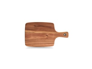Zeller 25550 planche à découper avec poignée bois marron 32 x 18,3 x 1,2 cm