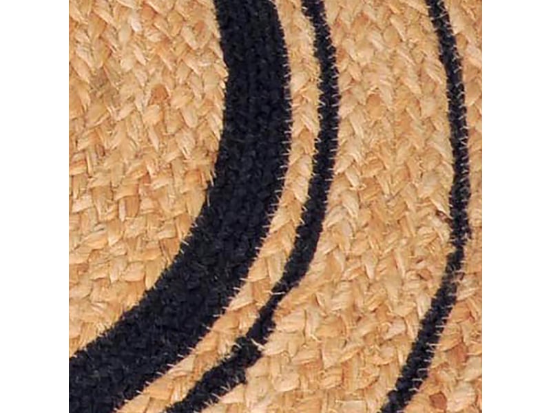 Tapis rond en jute tressé naturel, 120 cm, dylrev 69001 - Conforama B