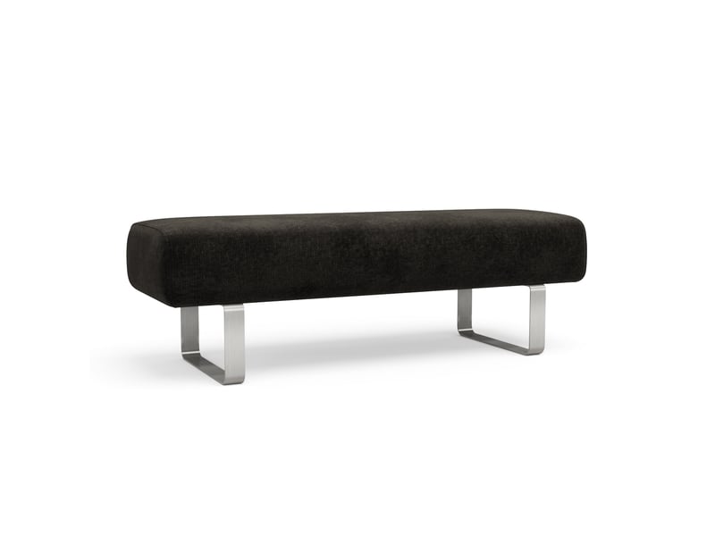  Banc en velours chenillé noir noxx B1VCN - Conforama A