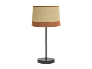 Lampe à poser fabrilamp tietar e14 coloris juteorange 44 x 22 x 22 cm