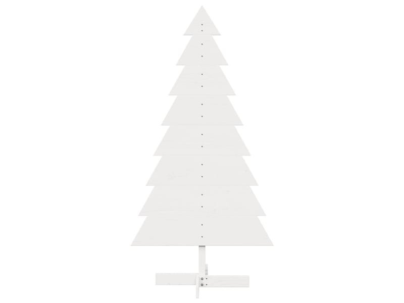  Sapin de noël - arbre de noël en bois pour décoration blanc 150 cm pin massif  - Conforama C