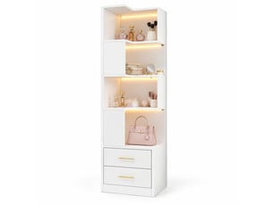 Bibliotheque coloris  blanc 4 étagère(s) HAUSS SPOLE  - 45 cm x 165 cm