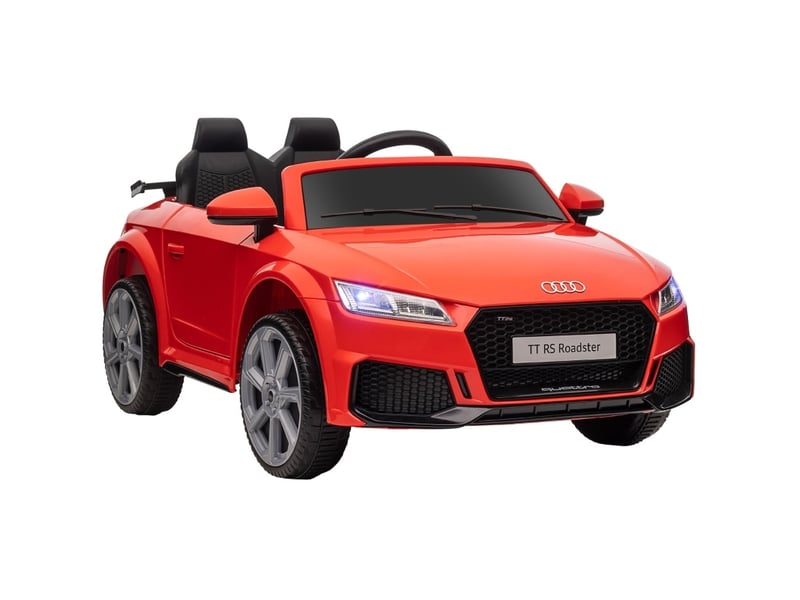 Voiture électrique enfant audi 12v 102x60x44 cm avec télécommande 2,4 g rouge  - Conforama A
