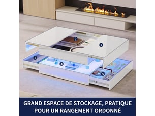 Table basse  coloris blanc <strong></strong> <strong></strong>