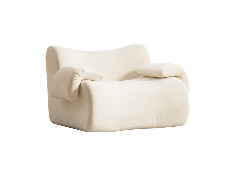  Canapé modulable chenille beige 120x92cm, canapé compressé sans outil, revêtement tissu durable pour salon moderne  - Conforama A
