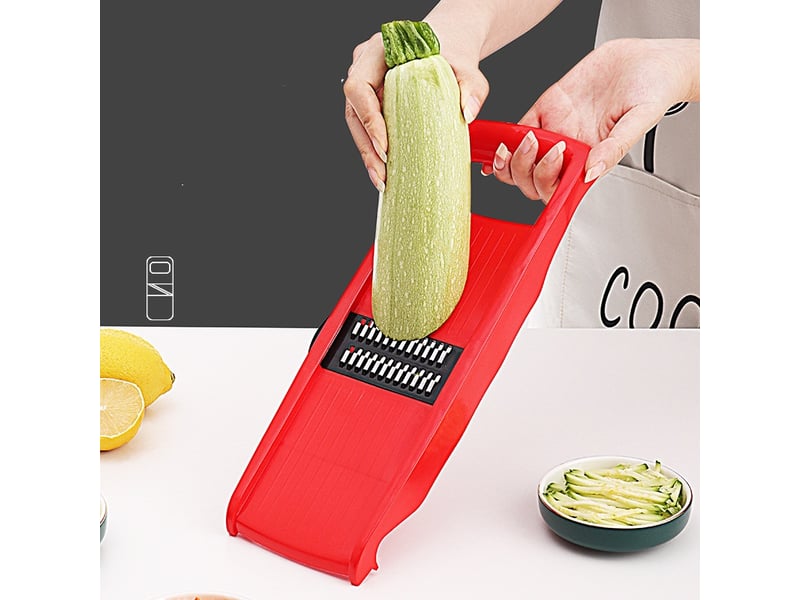  Coupe-légumes pour fruits et légumes – rouge, 32.5x12.5cm  - Conforama D