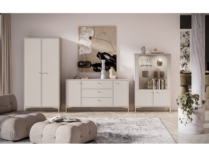  Selsey sandro - buffet à 2 portes - 160 cm - grėge Sandro - Conforama C