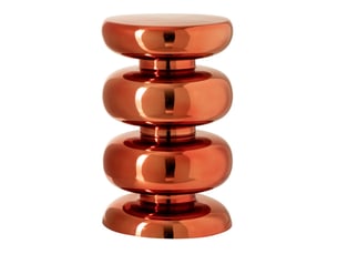 Pouf / repose pied <strong>PARIS PRIX</strong> <strong></strong> orange