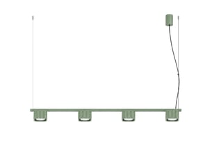 Lustre riff 4 sauge gx53 aluminium moderne 208x122x10cm