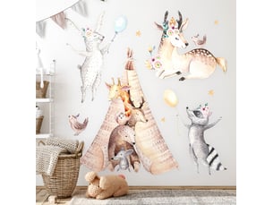 Sticker mural - animaux de la forêt100x162 cm