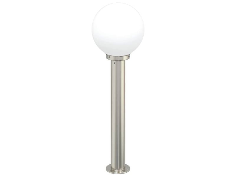Lot de 3 borne lumineuse 80 cm acier inoxydable ip44 shl79203 - Conforama D