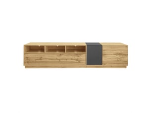 Meuble tv coloris bois clair 200 cm   