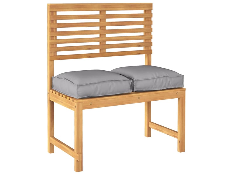  Lot de 2 coussins pour chaise, coussins d'extérieur tissu oxford gris 40 x 40 x 8 cm cf50046  - Conforama C