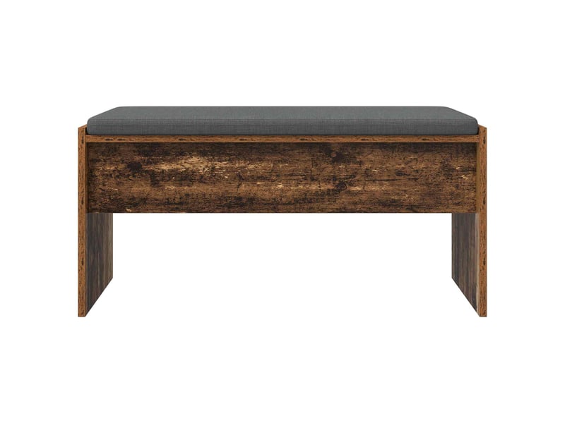  Banc d'entrée, banc interieur avec coussin bois ancien 83x38x40 cm  - Conforama E
