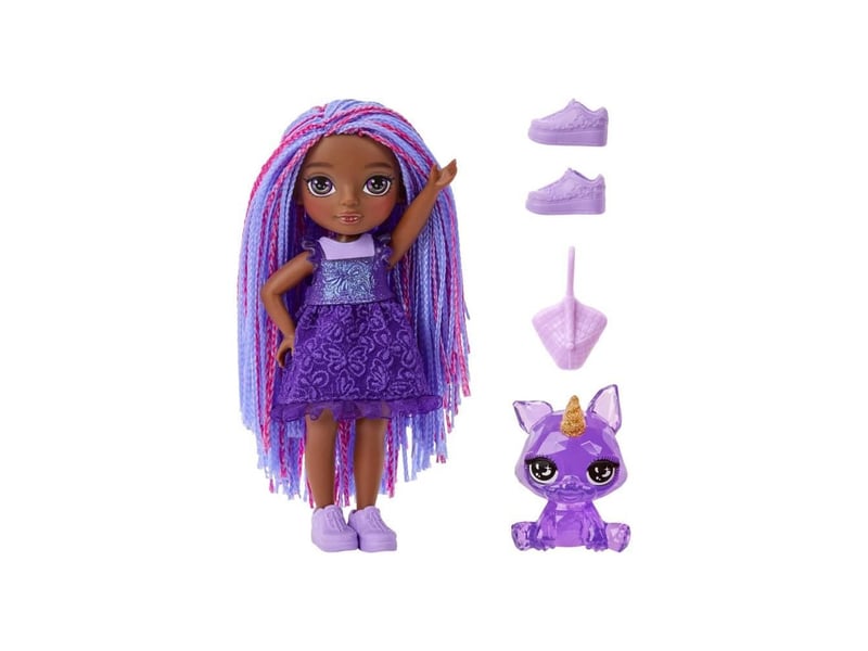  Poupée mannequin rainbow high littles indigo violet foncé 15 cm avec animal de compagnie violet LIT35051531241 - Conforama B