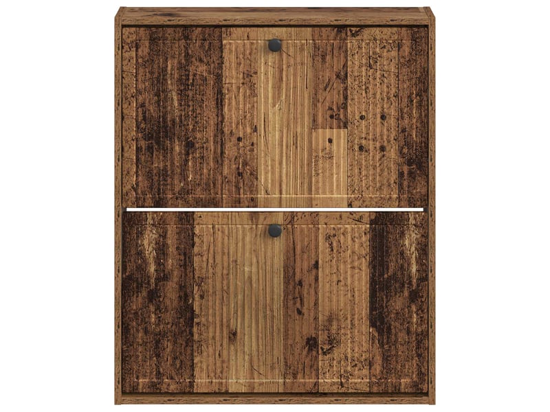  Meuble à chaussures mural, armoire à chaussures ede 71x17x86 cm bois ancien  - Conforama D