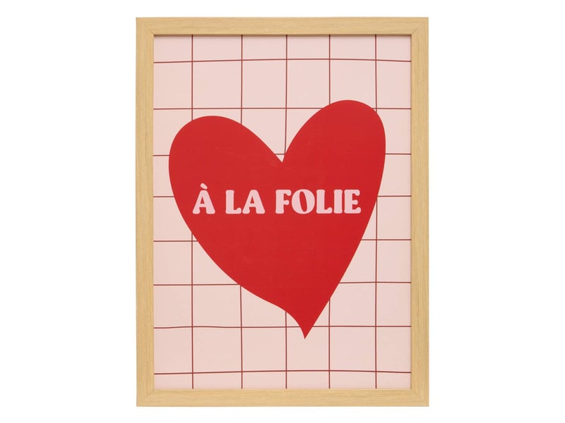  Affiche encadrée carine 21x30cm rose CARINE - Conforama A