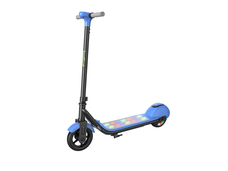  Trottinette électrique enfant kiddowe k1, pneus pleins 6,5, led, 14 kmh, bleu  - Conforama A